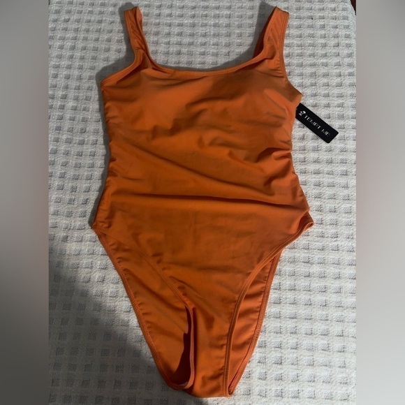 Tempt Me Orange Swimsuit, Size Medium, Nwt - Picture 7 of 7
